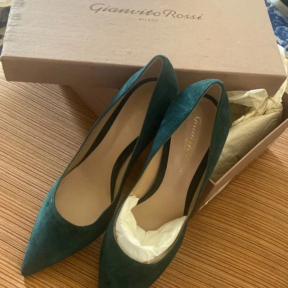 Gianvito Rossi | Shoes | Gianvito Rossi Womens Green Piper  display picture 3